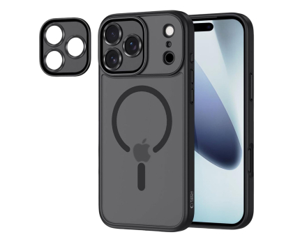 Etui / obudowa na smartfona Tech-Protect Magcam Magsafe do Iphone 17 Pro Max Matte Black